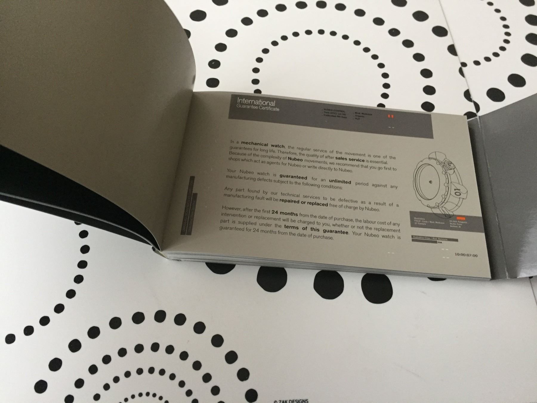 Documenti: NUBEO 4D ORIGINAL - WATCH OPERATING INSTRUCTIONS - NEW !!! – Nuovo (secondo la descrizione) da Epalinges venduto da dream-watch 2