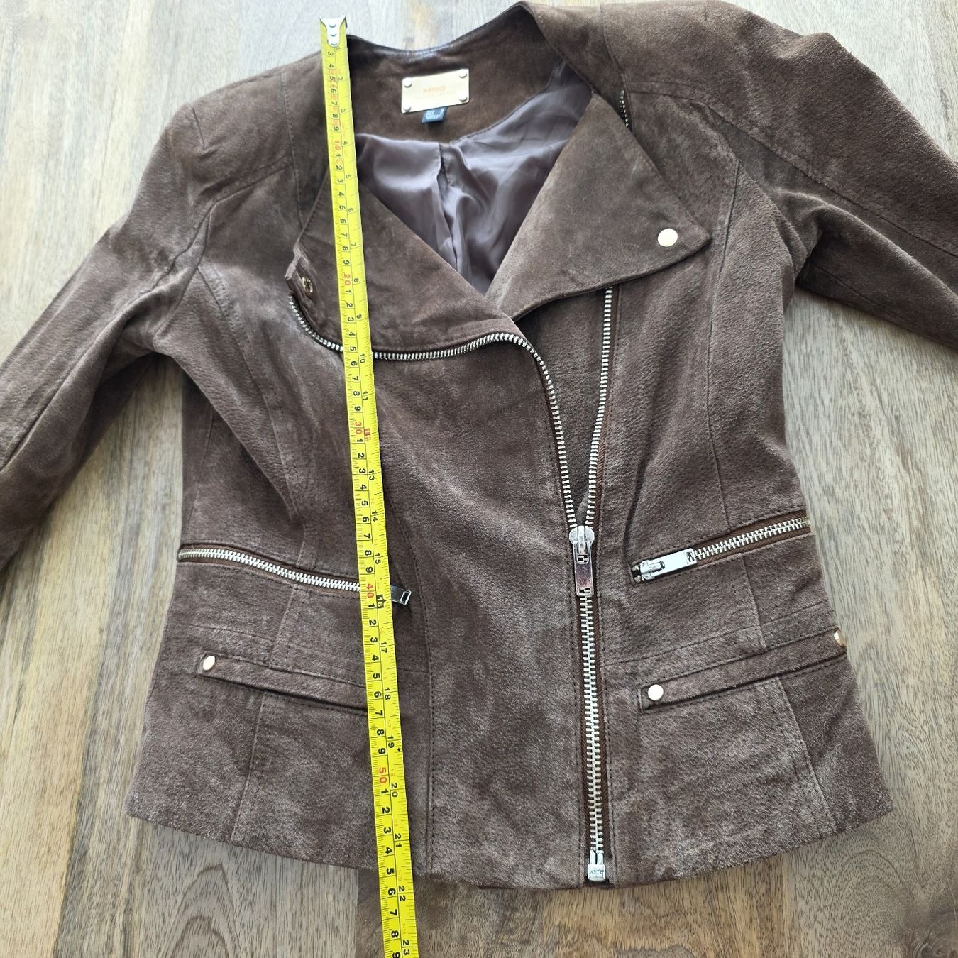 Mango Giacche: Lederjacke MNG braun Echtleder Grösse M  – Usato da Rheinsulz venduto da Gilea 8
