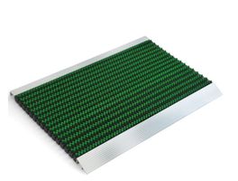 Alu Brush Fussmatte grün