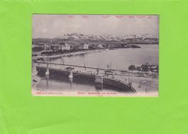 Zürich-Quaibrücke und Alpen---1907