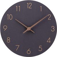 MDF Holz Wanduhr TickgeräUsche Lautlos 30cm Quarz Gross