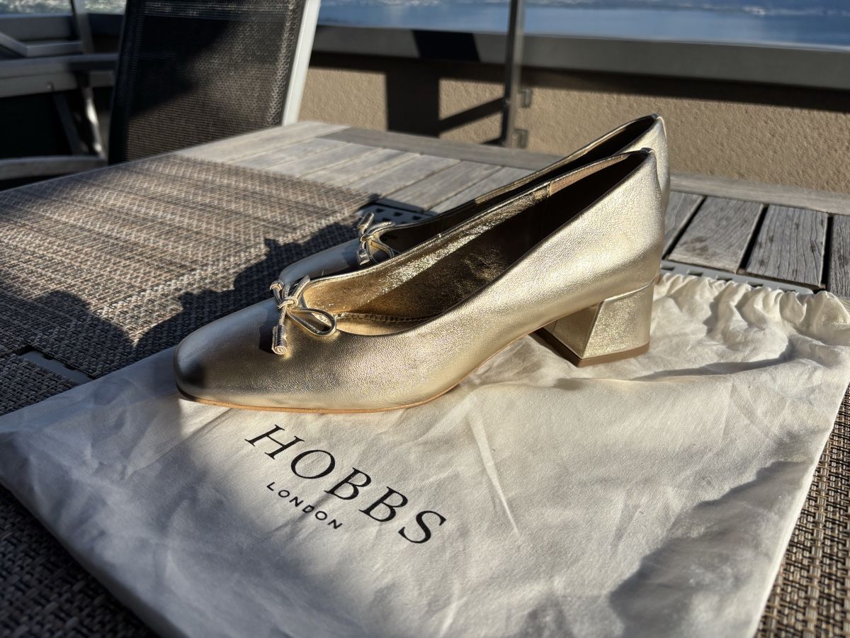 Hobbs Chaussures femmes: HOBBS - Ballerines Gold NEUF - 39 – Neuf avec emballage d'origine à Chardonne par teenyweeny 5