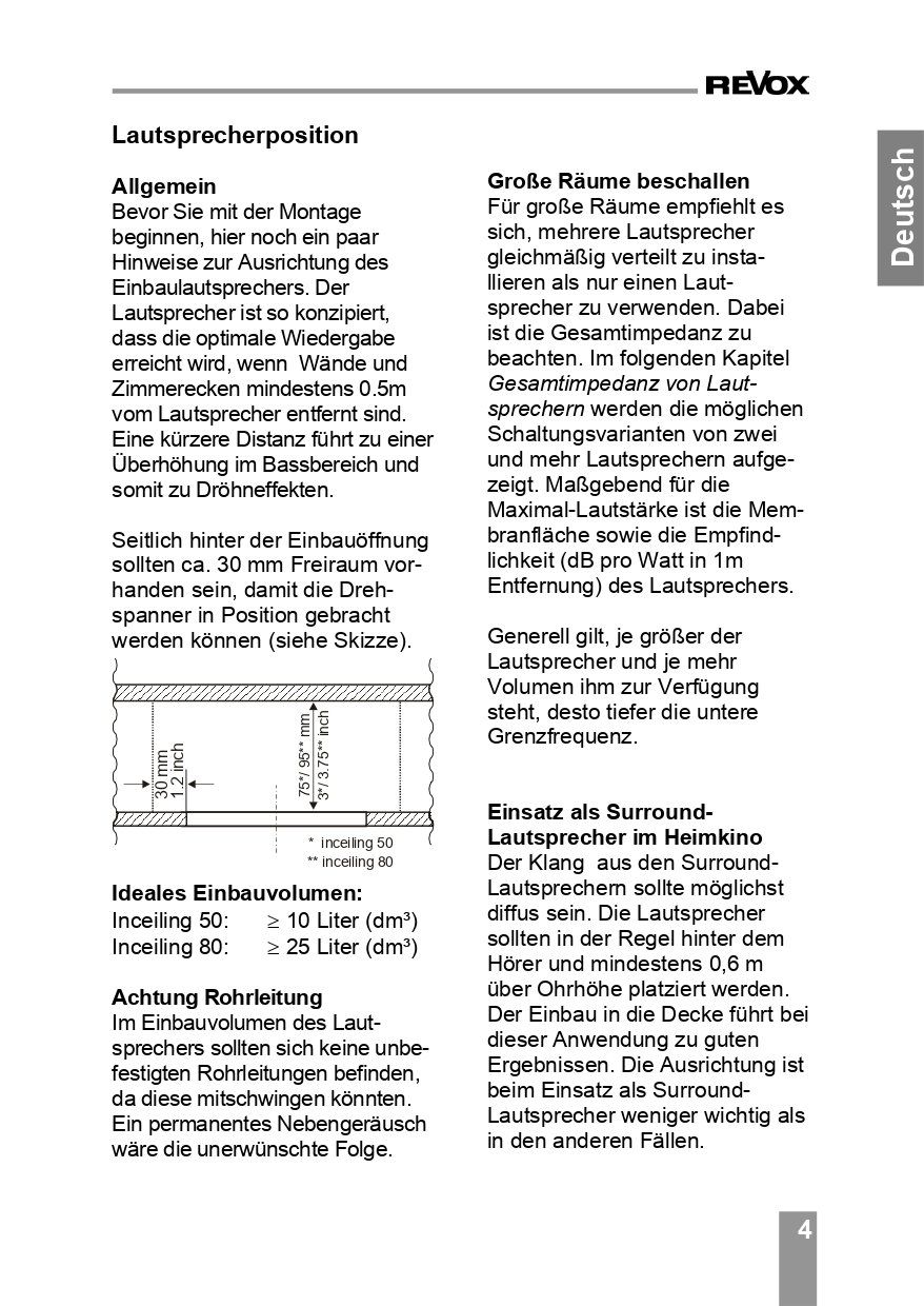 Revox Casse acustiche: Revox Einbaulautsprecher Inceiling 80 + Inceiling 80 Stereo – Nuovo (secondo la descrizione) da Unterägeri venduto da sumatronic 9