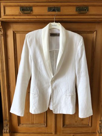 LEINEN-JACKE, GR. M, SOMMER, SPORTLICH, BEQUEM