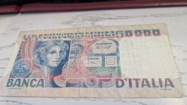 50000 Lire Banca d'Italia Geldschein guter Zustand 1977
