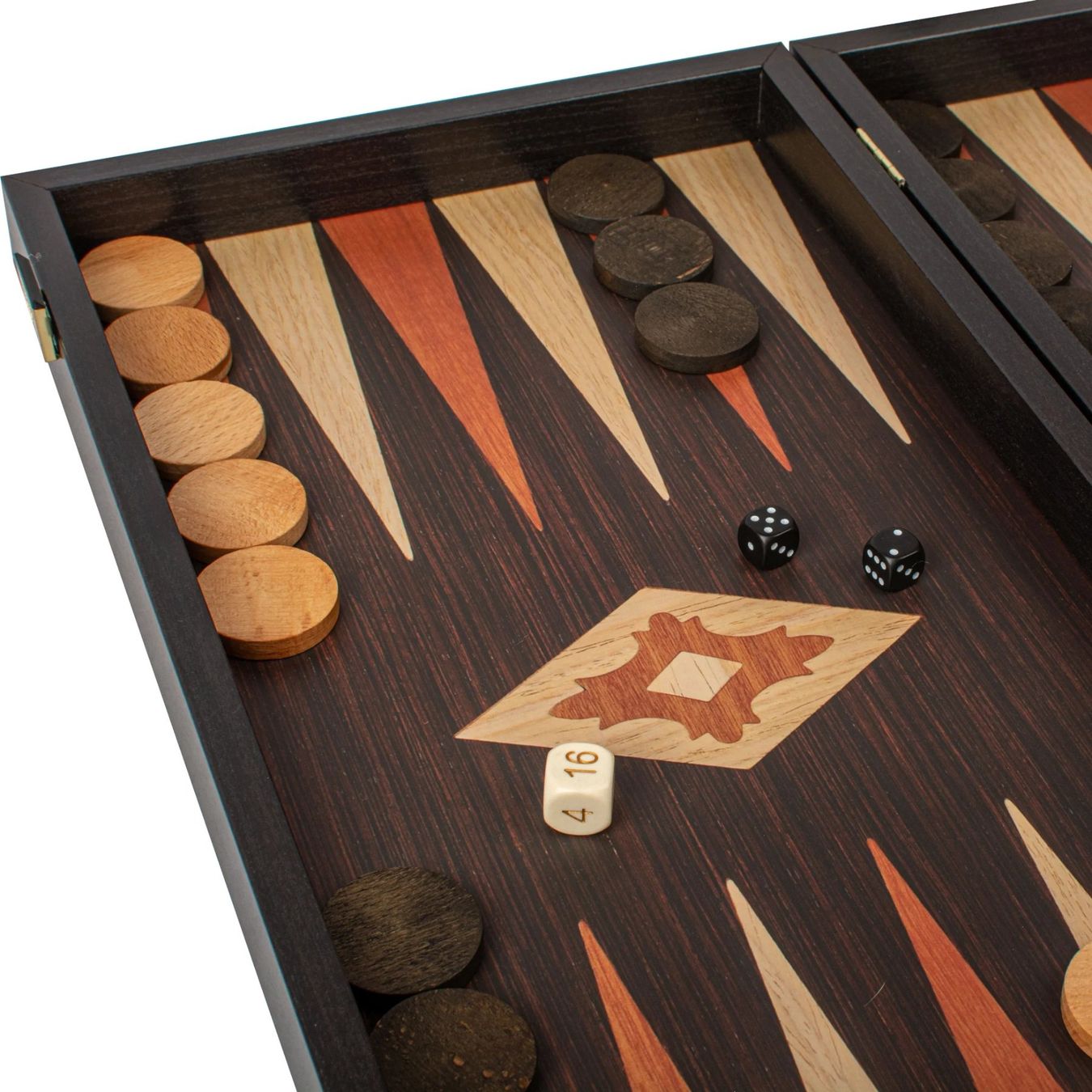 Giochi: Backgammon en bois de wengé / Design classique ( NEUF ) – Nuovo e nell'imballaggio originale da Meyrin venduto da ChiaraMania 7