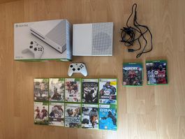 Xbox One mit OVP und 12 Spielen