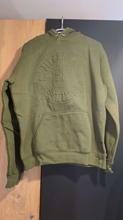 Schweizer Hoodie, Olivgrün, Grösse M