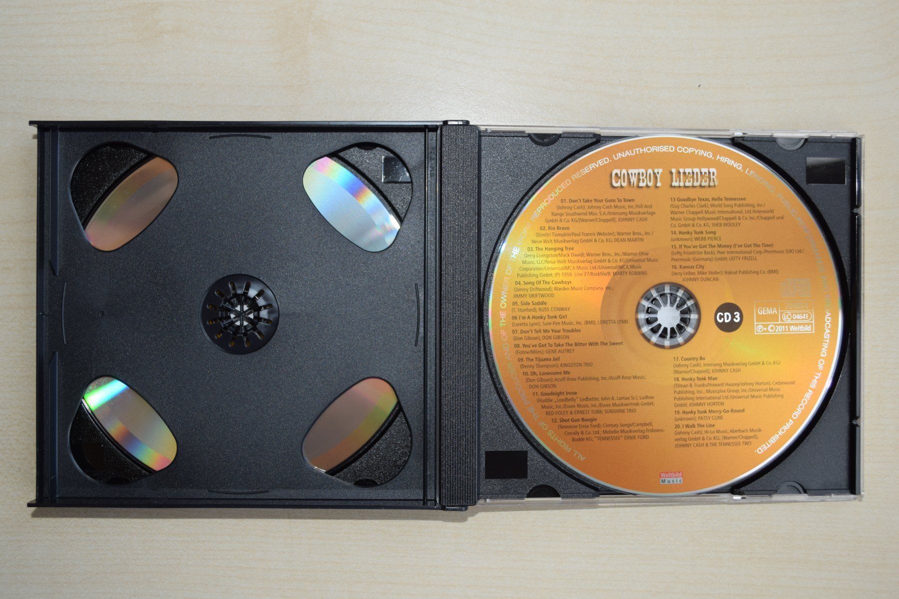 CD: COWBOY LIEDER 3CD's (518) – Usato da Reutigen venduto da DONDON55 4