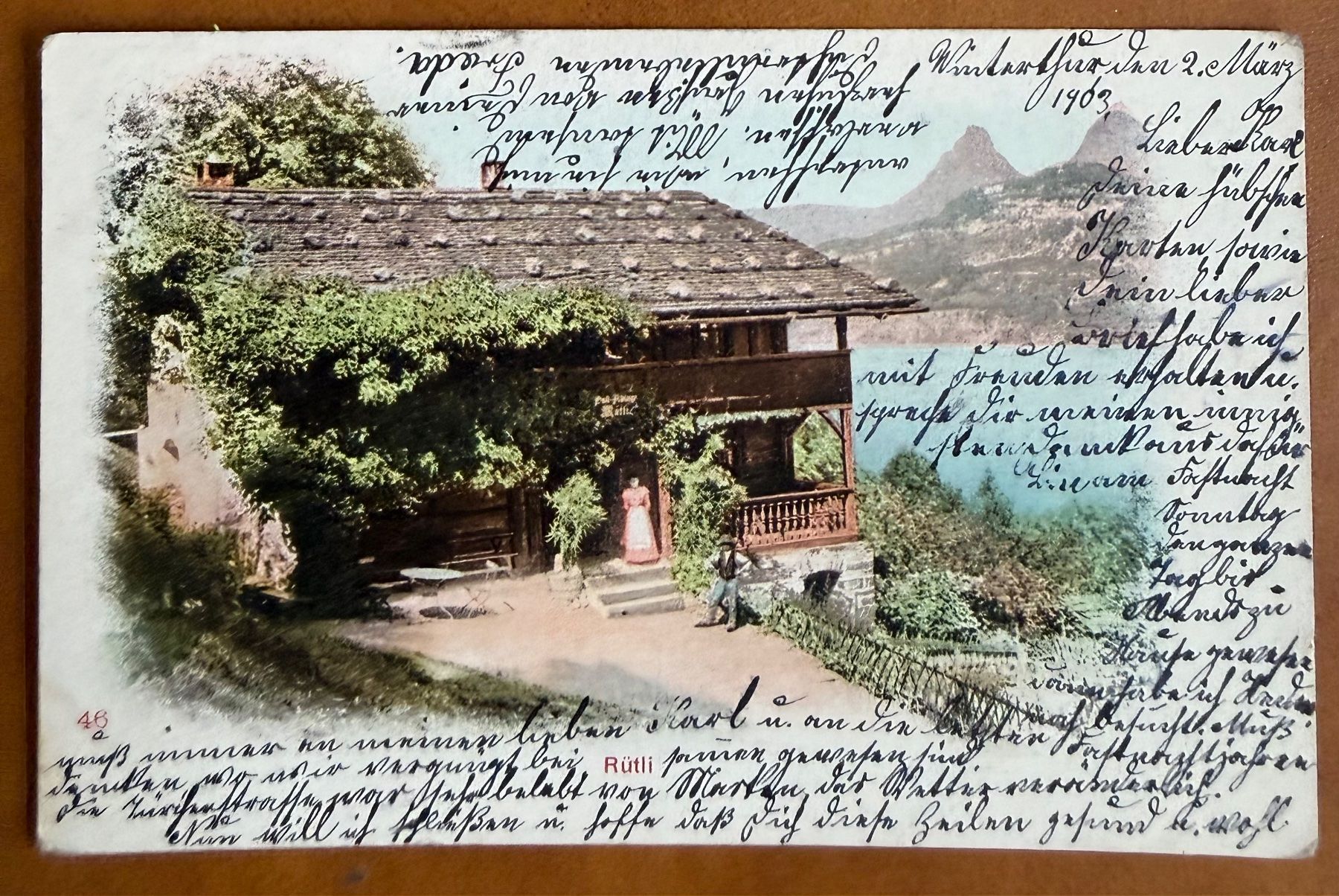 Cartoline postali: Rütli - Animée 1903 – Usato da Lutry venduto da Ediego