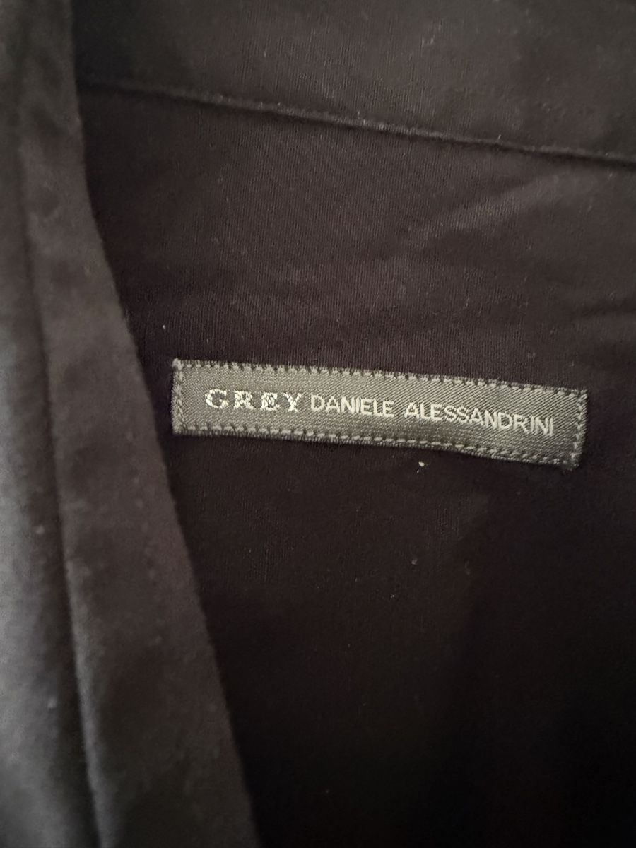 Camicie: Camicia Uomo GREY DANIELE ALESSANDRINI nera taglia 42 – Usato da Lugano venduto da can_xdd8 5