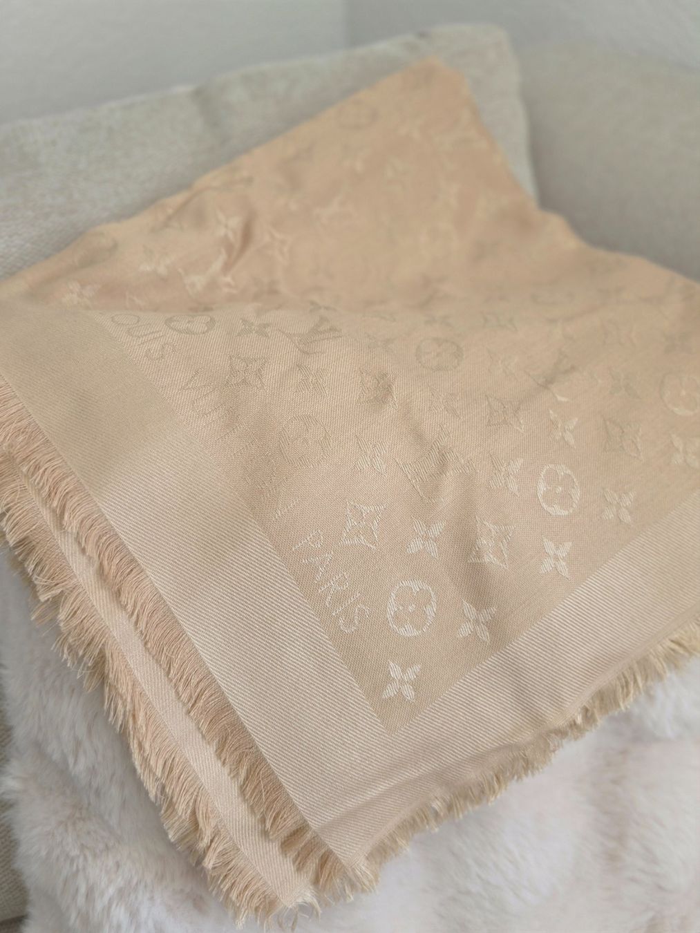 Foulard & Sciarpe: Louis Vuitton Classic Monogram Tuch / Schal – Nuovo (secondo la descrizione) da Allschwil venduto da Jadranka76