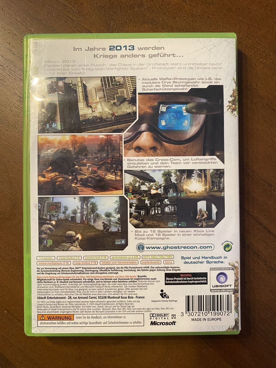 Microsoft Spiele: Tom Clancy's Ghost Recon Advanced Warfighter für Xbox 360 – Gebraucht aus Thunstetten von Virus_33 2