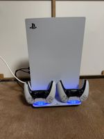 PS5 Disc Edition mit 2 Original-Controllern und EgoGear