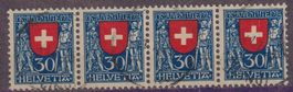 19x) Pro Juventute 4 Streife J32, sehe Scan