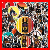 Dobermann Hund Rasse Polizeihund Haustier 50 tlg Stickerset