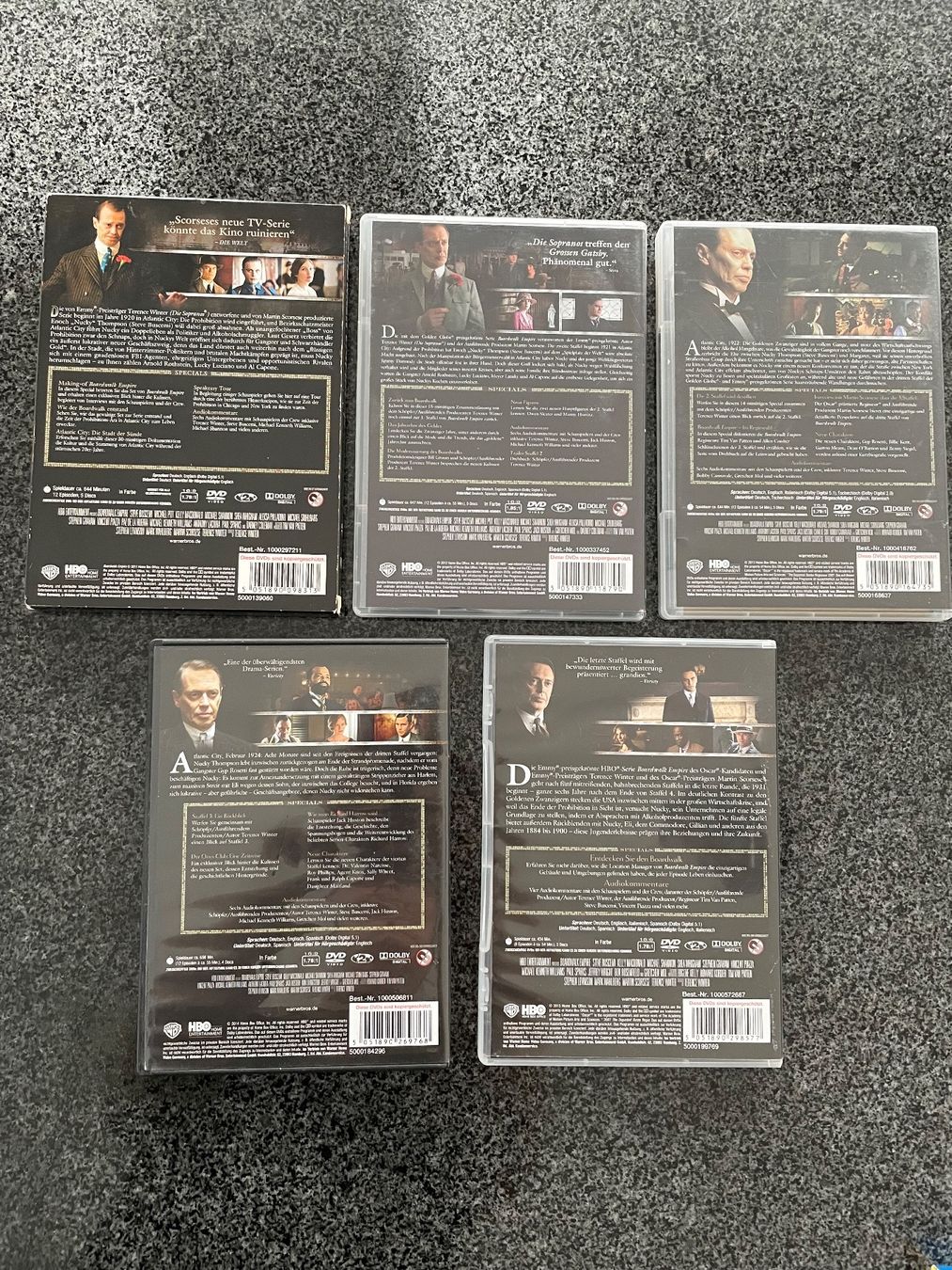 Tutti i DVDs: Bordwalk Empire komplette Serie – Usato da Belpberg venduto da Ranukel 1