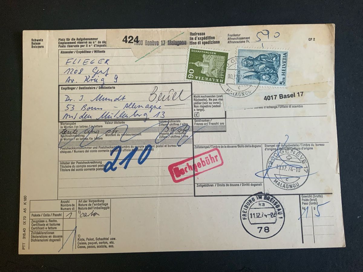 Tutti i francobolli: Genf-Malaqagnou, Briefmarken – Usato da Binningen venduto da chr_cr5n