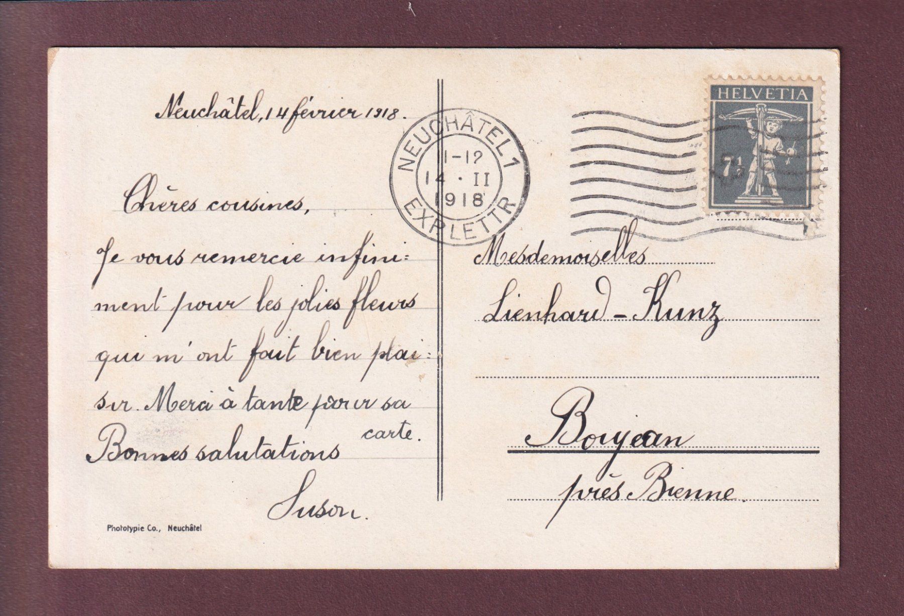 Cartoline postali: NEUCHÂTEL - Château au Printemps - 1918 – Usato da Pully venduto da nicecards 1
