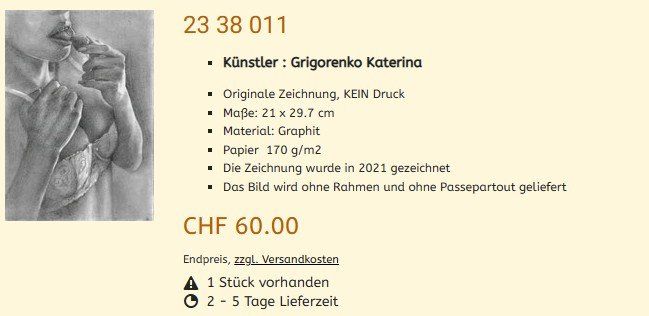 Tableaux: Lagerräumung Original Gemälde 23 38 011 – Neuf (Voir description) à Hagenbuch ZH par Art-Agency 1