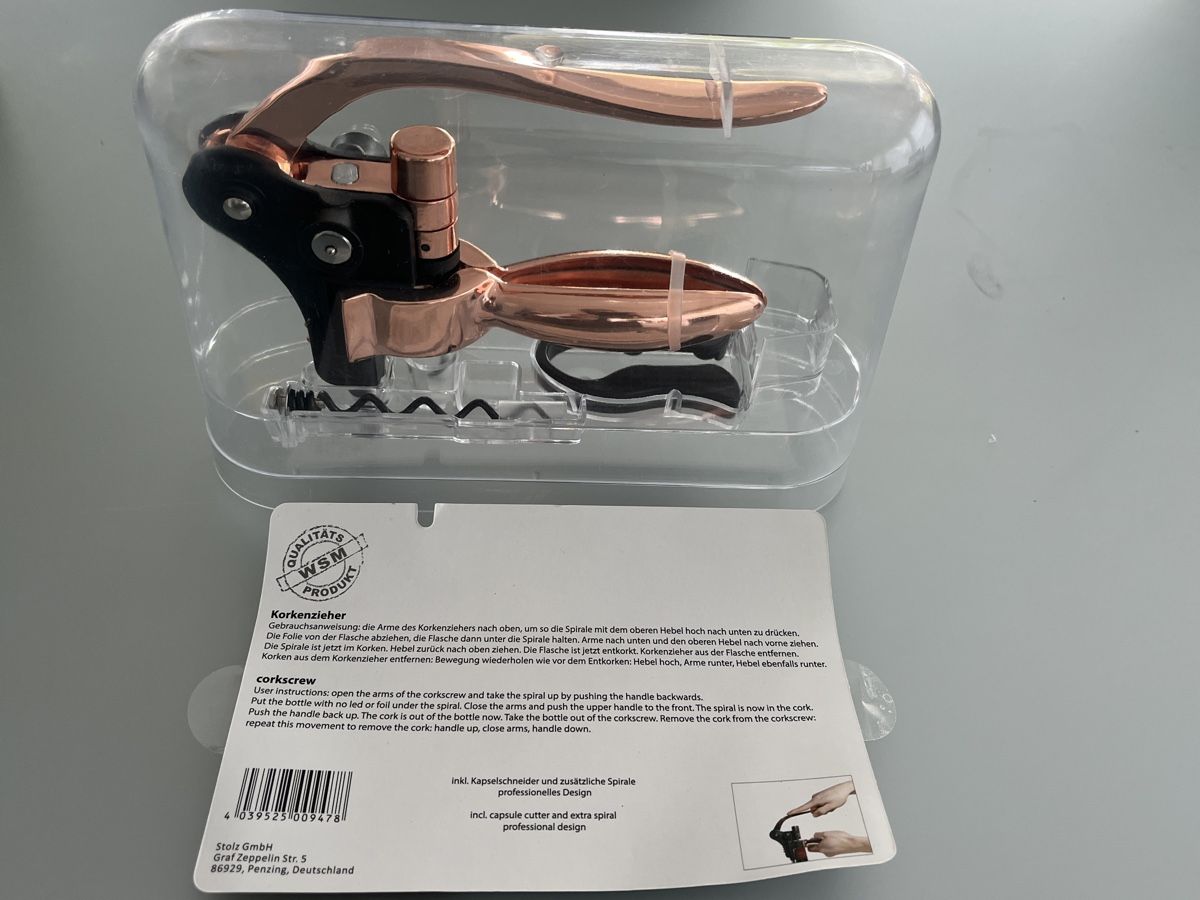 Flaschenöffner & -verschlüsse: Qualitäts-Korkenzieher – Neu und originalverpackt aus Nürensdorf von myme01