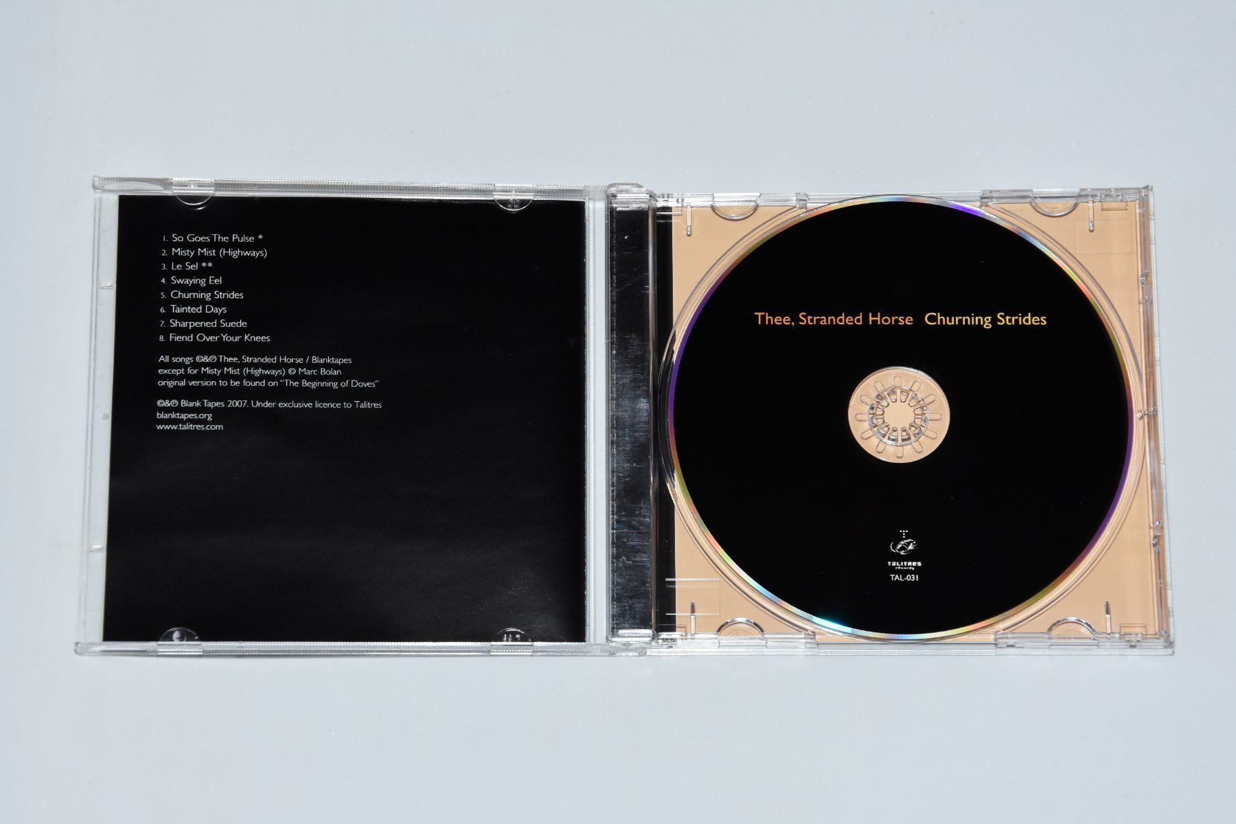 CD: Thee, Stranded Horse - Churning Strides – Usato da Belmont-sur-Yverdon venduto da ag97 1