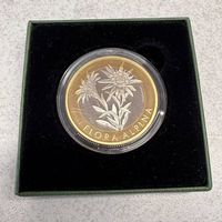 Swissmint Gedenkmünze Bimetall PP 10 Franken 2016 Edelweiss