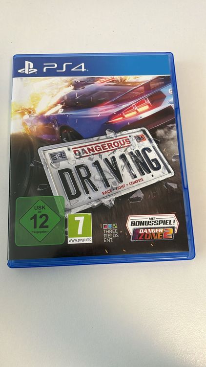Dangerous Driving Sur PS4 – Jeu De Course Arcade, Très Bon état, Complet