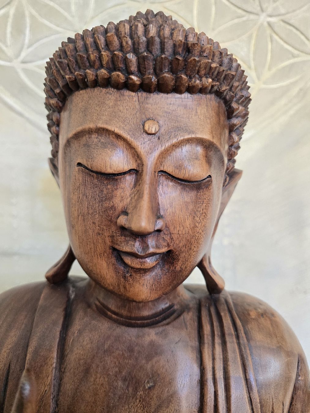 Sculture & Statue: Handgeschnitzte Buddha-Figur aus Holz, Deko-Objekt – Usato da Kestenholz venduto da _Nostalgia_ 5