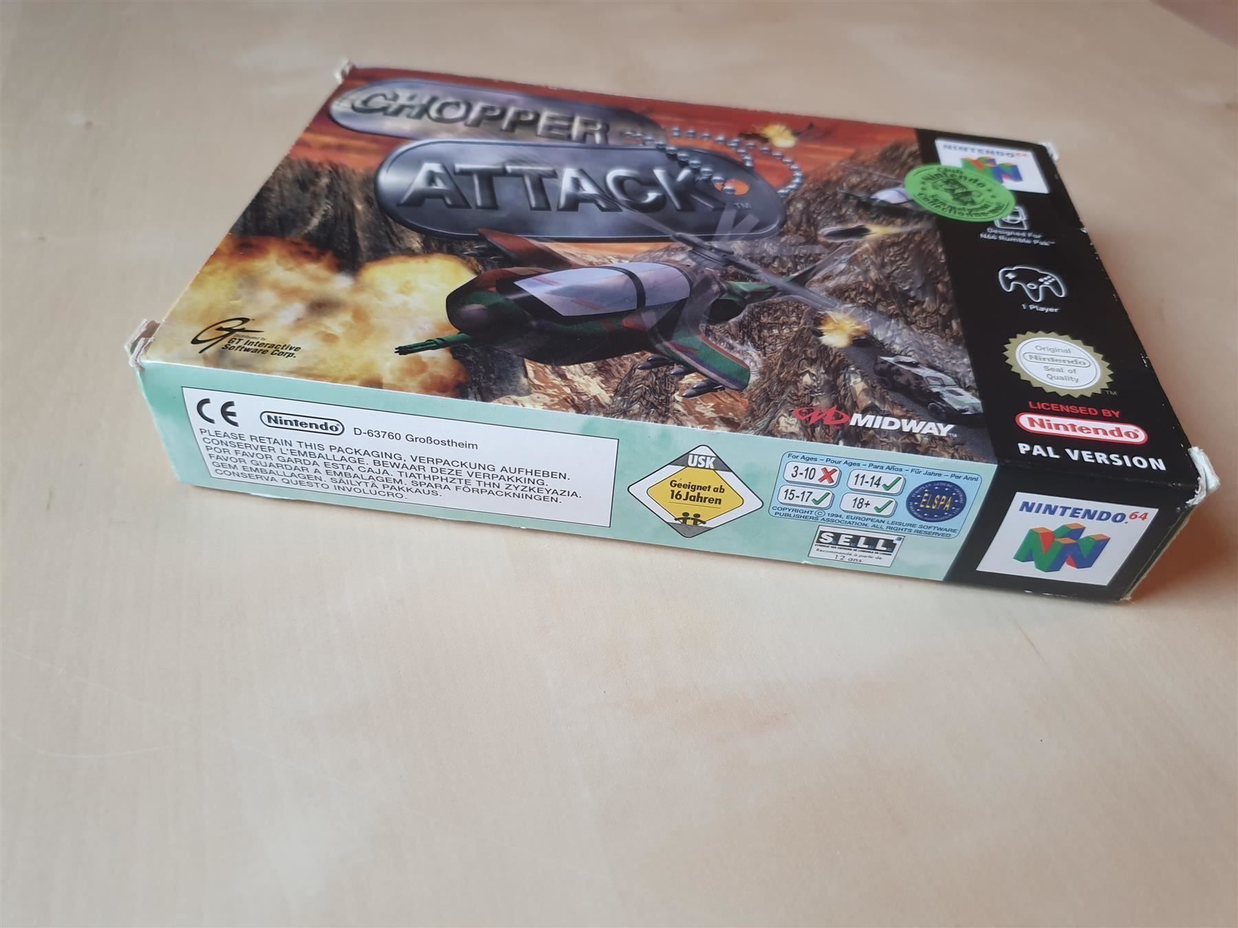 Nintendo Giochi: Chopper Attack – Usato da Stansstad venduto da collectorsshop 2