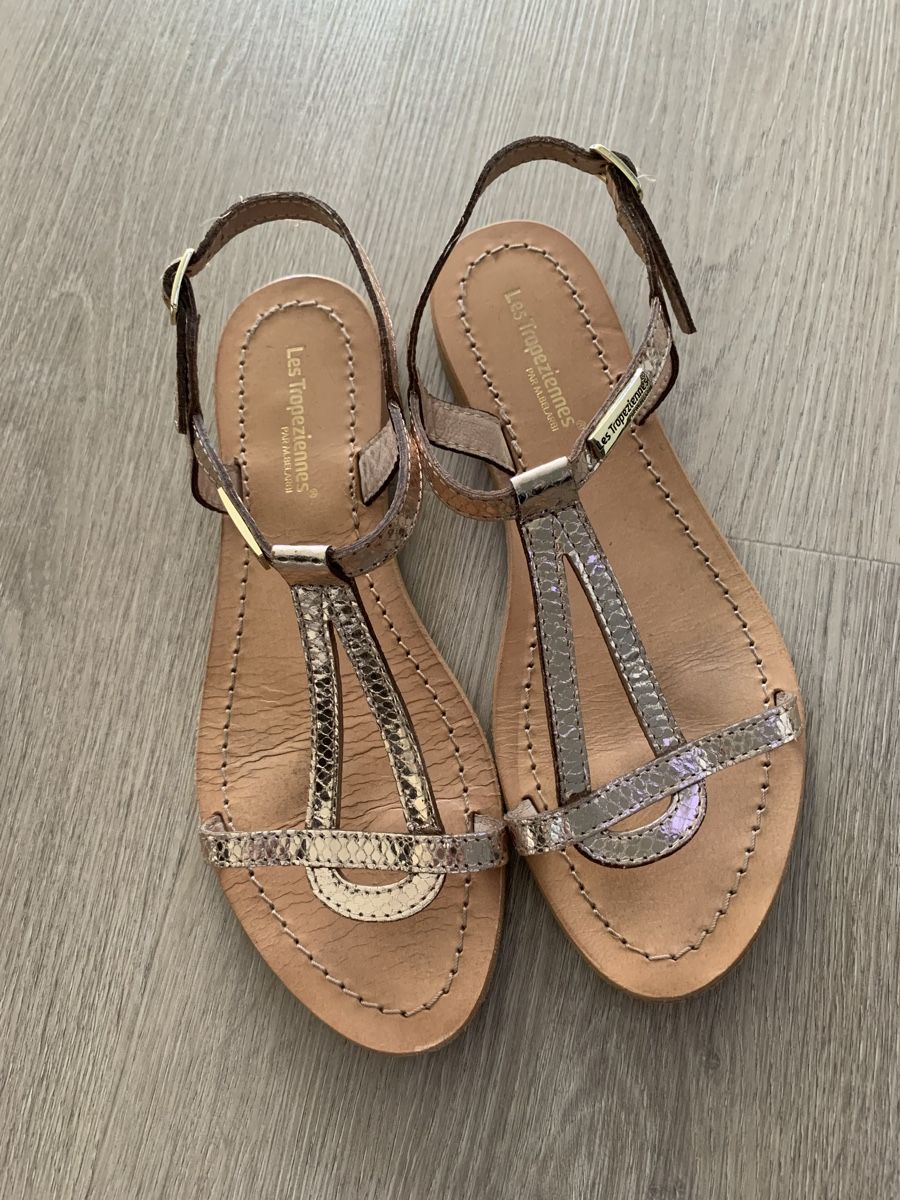 Scarpe da donna: Les Tropeziennes dorées cuir pointure 37 – Usato da Gland venduto da TallyEva