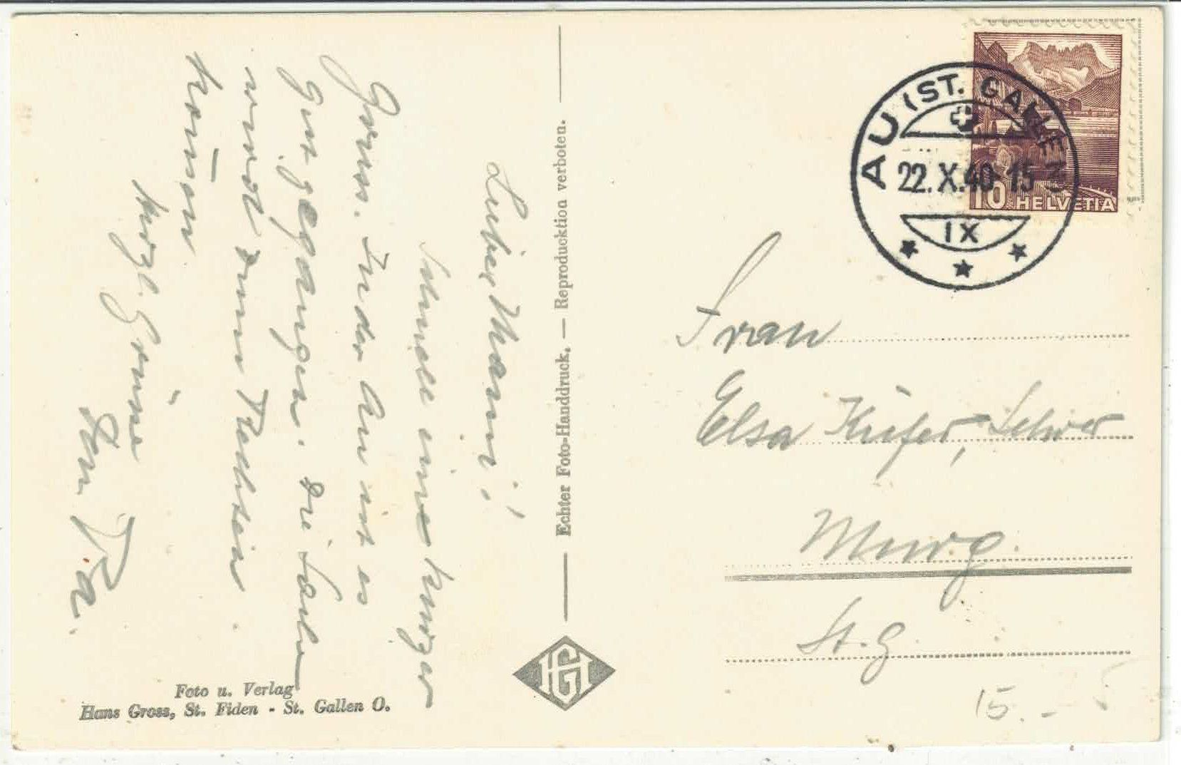 Cartoline postali: Au - Generalansicht - Rheintal – Usato da Ettingen venduto da Kartenplanet 1