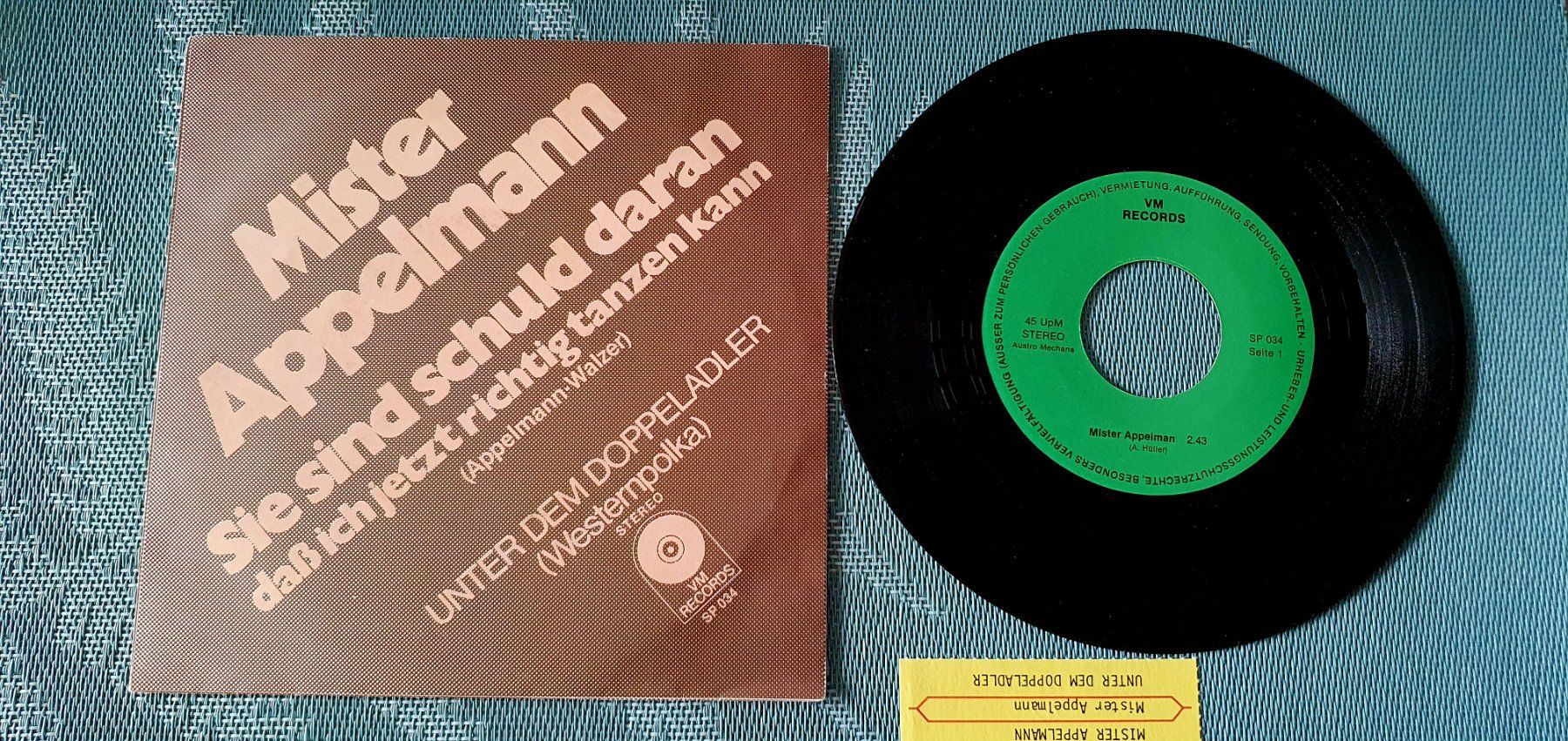 Dischi in vinile: MISTER APPELMANN, Sie sind schuld daran..., Si, TOP! – Usato da Kreuzlingen venduto da Cdschlumpf