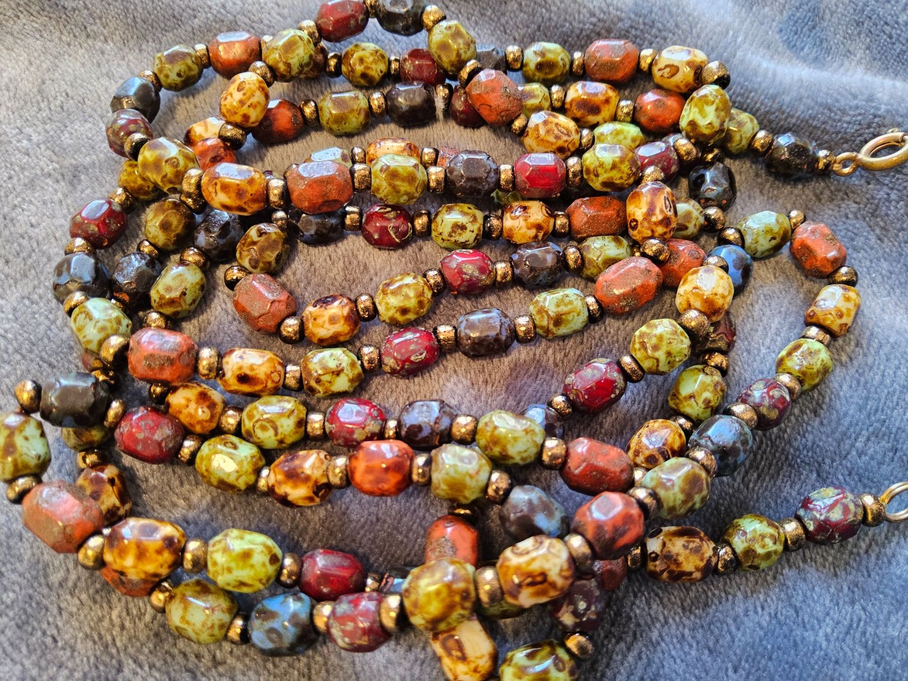 Catenine: Antike Glasperlen Kette Collier, ca 1920 – Usato da Zürich venduto da SciTec 6