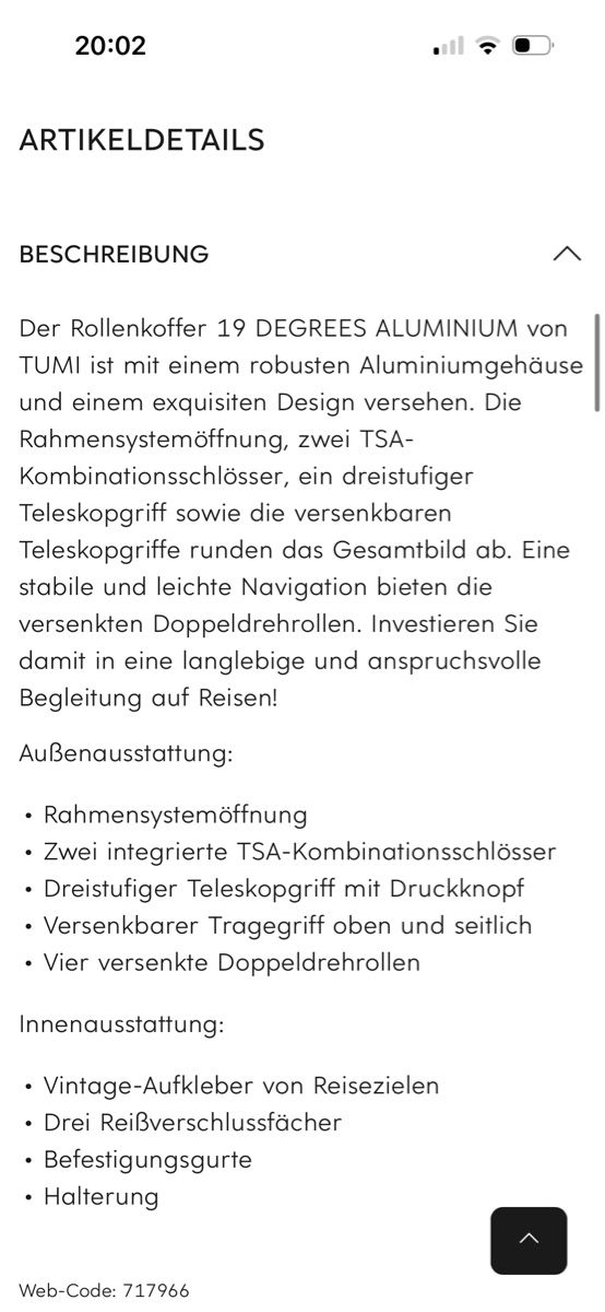 Tumi Valigie: Tumi Koffer – Usato da Reinach AG venduto da MineD 1