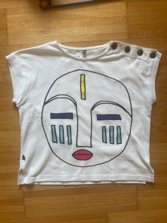 Swiss Ecolabel T-Shirt Gesicht off White
