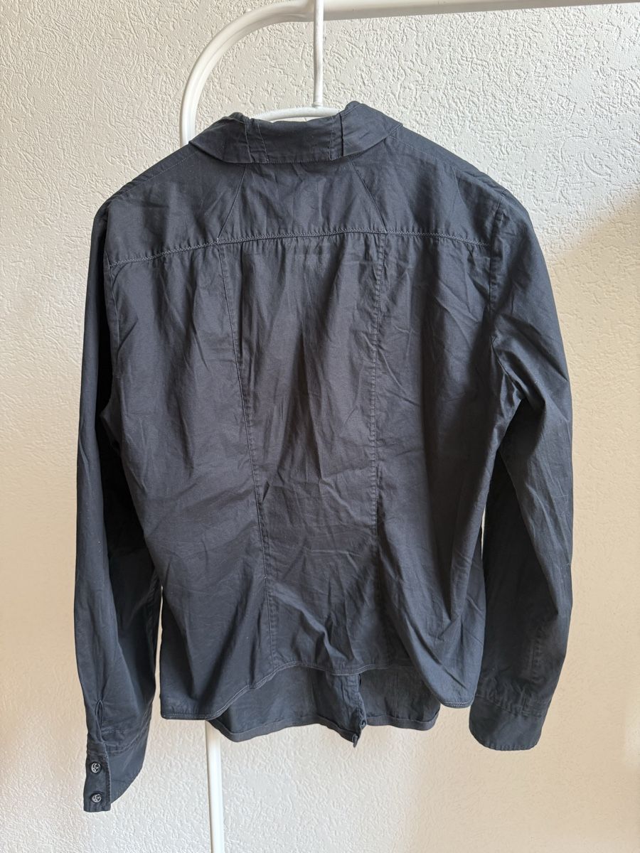 Camicette: Chemise noire col froncé Marithé François Girbaud,t.M – Usato da Tavannes venduto da Thriftshop 3