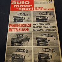 AMS 26/66 Ford GT40 BMW 1600 Fiat 1500 Rekord R16 Elektro xx