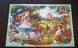 Puzzle 1000 pc "Alice au pays des merveilles" en style manga