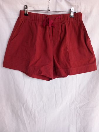 Short rouge en 100% coton