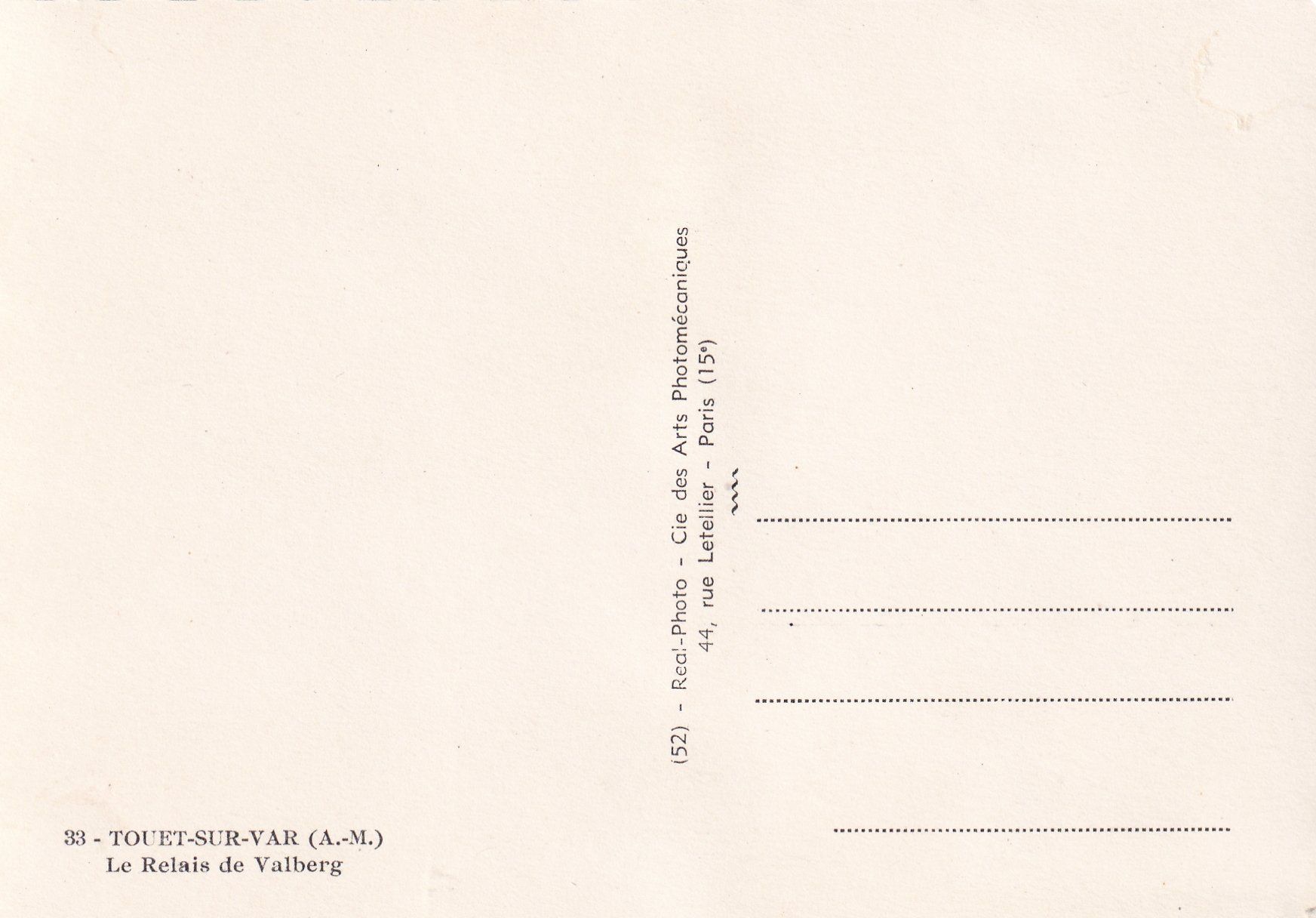 Cartoline postali: Touët-sur-Var (animée) /bc – Usato da Hombrechtikon venduto da Rudolf07 1