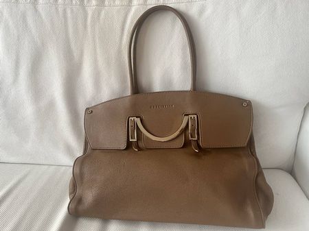 Borsa Coccinelle in vera pelle color cognac