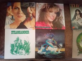 8 Schallplatten STYX ASIA BJH BOWIE ...