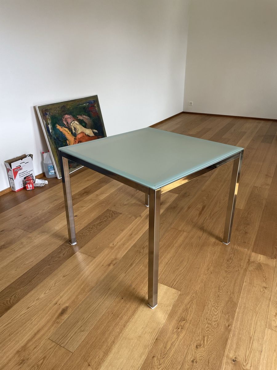 Tischset: Table en verre et chaises – Gebraucht aus Belmont-Lausanne von pie_dq8d 1