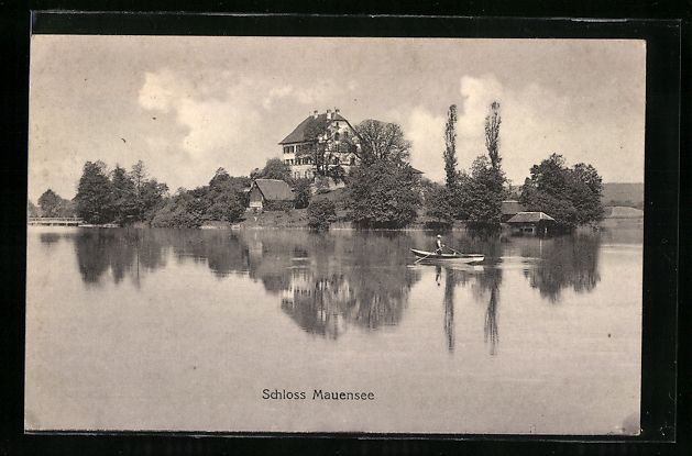 Cartes postales: AK Mauensee, Blick auf Schloss Mauensee – D'occasion à Berlin par bartko-reher
