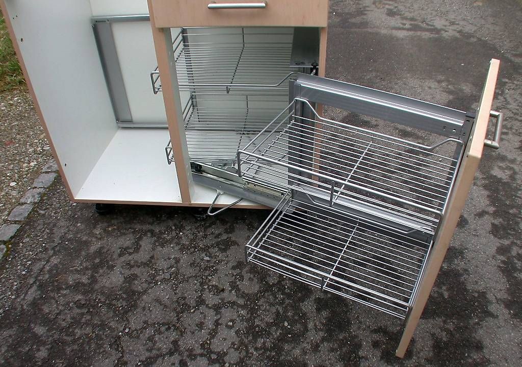 Komplettküchen: Küchenmodul- Eckauszug, – Gebraucht aus Winterthur von BauTeilLaden2000