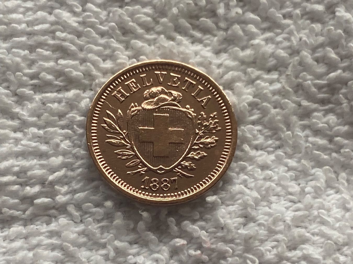 Alle Münzen: 1 centime/rappen 1887 – Gebraucht aus Nyon von Ilmi09