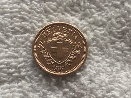 1 centime/rappen 1887
