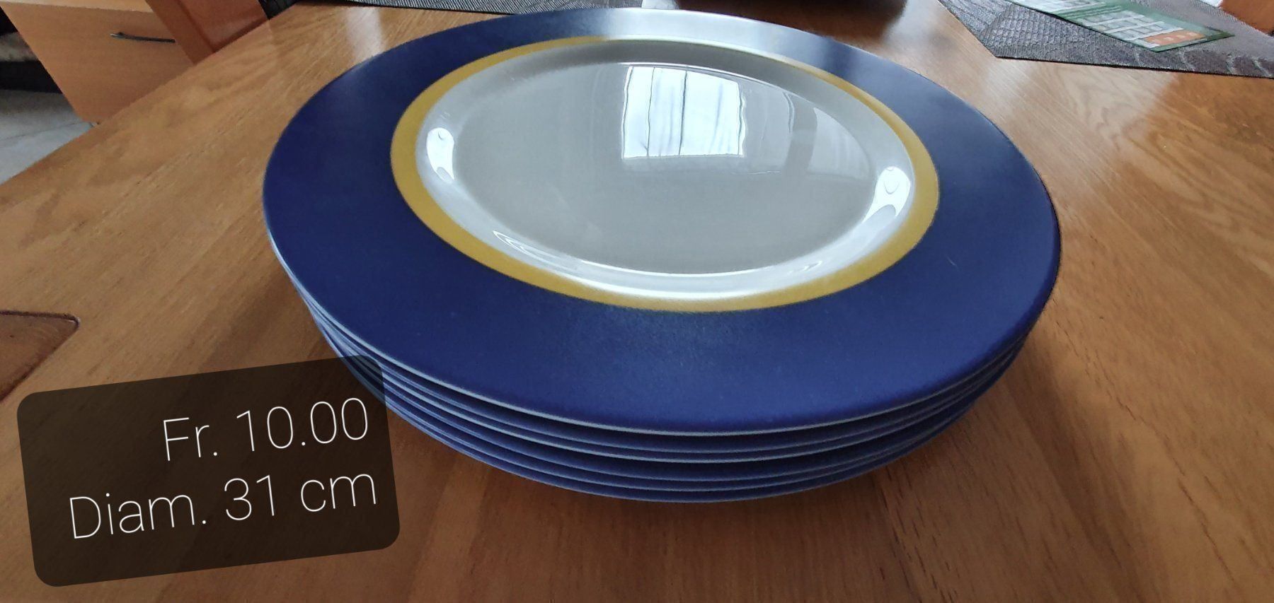 Piatti: 6 assiettes de décoration – Nuovo (secondo la descrizione) da Moutier venduto da gvmv