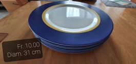 6 assiettes de décoration